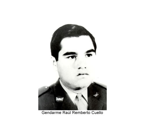 Gendarme Raúl Cuello